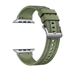  Techsuit - Szíj 35mm (W051) - Apple Watch 1/2/3/4/5/6/7/8/9/10/SE/SE 2/Ultra/Ultra 2 (42/44/45/46/49mm) - Zöld