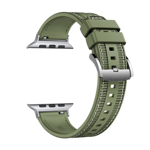  Techsuit - Szíj 35mm (W051) - Apple Watch 1/2/3/4/5/6/7/8/9/10/SE/SE 2/Ultra/Ultra 2 (42/44/45/46/49mm) - Zöld