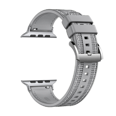  Techsuit - Óraszíj 35mm (W051) - Apple Watch 1/2/3/4/5/6/7/8/9/10/SE/SE 2/Ultra/Ultra 2 (42/44/45/46/49mm) - Szürke