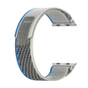  Techsuit - Óraszíj (W039) - Apple Watch 1/2/3/4/5/6/7/8/9/10/SE/SE 2 (38/40/41/42 mm) - Kék / Szürke - 1. kép