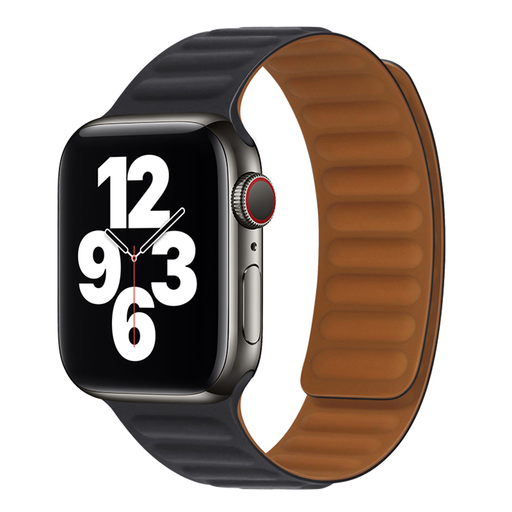  Techsuit - Óraszíj (W035) - Apple Watch 1/2/3/4/5/6/7/8/9/10/SE/SE 2 (38/40/41/42mm) - Fekete