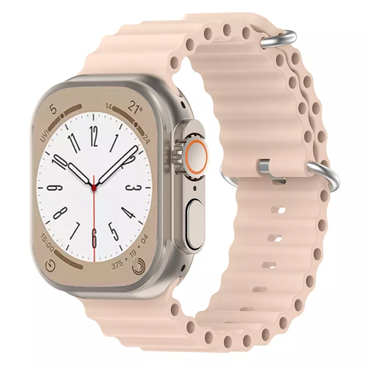  Techsuit - Óraszíj (W038) - Apple Watch 1/2/3/4/5/6/7/8/9/10/SE/SE 2 (38/40/41/42 mm) - Rózsaszín