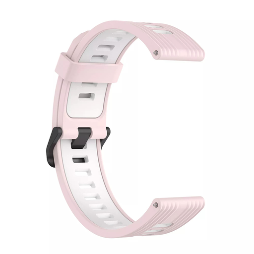  Techsuit - 22 mm-es óraszíj (W002) - Huawei Watch GT 2 (46mm)/GT 2 Pro/GT 3 Pro (46mm)/Ultimate, Xiaomi Watch S1 - Rózsaszín