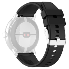  Techsuit - 20 mm-es óraszíj (W026) - Samsung Galaxy Watch 4/5/Active 2, Huawei Watch GT 3 (42mm)/GT 3 Pro (43mm) - Fekete