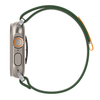  Techsuit - Óraszíj (W039) - Apple Watch 1/2/3/4/5/6/7/8/9/10/SE/SE 2 (38/40/41/42mm) - Zöld / Narancs - 4. kép
