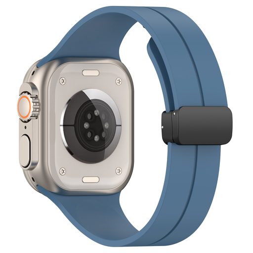  Techsuit - Óraszíj (W011) - Apple Watch 1/2/3/4/5/6/7/8/9/10/SE/SE 2 (38/40/41/42mm) - Kék