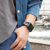  Techsuit - Óraszíj (W032) - Apple Watch 1/2/3/4/5/6/7/8/9/10/SE/SE 2 (38/40/41/42mm) - Szívverés Lila - 3. kép