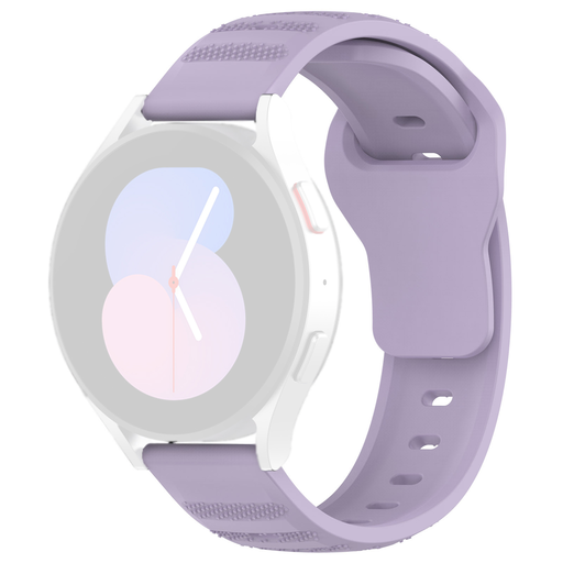  Techsuit - Óraszíj 20mm (W050) - Samsung Galaxy Watch 4/5/Active 2, Huawei Watch GT 3 (42mm)/GT 3 Pro (43mm) - Lila