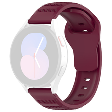  Techsuit - Óraszíj 20mm (W050) - Samsung Galaxy Watch 4/5/Active 2, Huawei Watch GT 3 (42mm)/GT 3 Pro (43mm) - Bordeaux