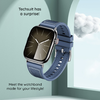  Techsuit - Óraszíj 32mm (W051) - Apple Watch 1/2/3/4/5/6/7/8/9/10/SE/SE 2 (38/40/41/42mm) - Fekete - 4. kép