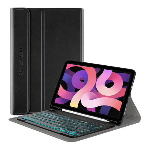 Techsuit - CozyTab tok (ceruzatartóval/RGB billentyűzet) - iPad Air 4 (2020)/Air 5 (2022)/Air 11 (2024) - Fekete Techsuit - CozyTab tok (ceruzatartóval/RGB billentyűzet) - iPad Air 4 (2020)/Air 5 (2022)/Air 11 (2024) - Fekete