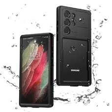  ShellBox - Vízálló IP68 Tok - Samsung Galaxy S23 Ultra - Fekete tok
