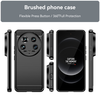  Techsuit - Karbonszálas szilikon - Xiaomi 14 Ultra - Fekete tok - 0. kép
