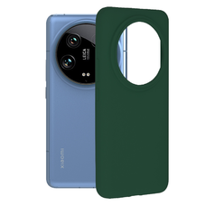  Techsuit - Soft Edge Szilikon - Xiaomi 14 Ultra - Sötétzöld tok