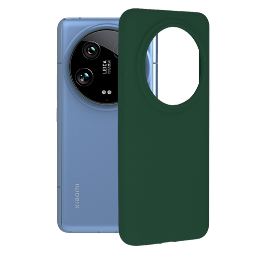 Techsuit - Soft Edge Szilikon - Xiaomi 14 Ultra - Sötétzöld tok Techsuit - Soft Edge Szilikon - Xiaomi 14 Ultra - Sötétzöld tok