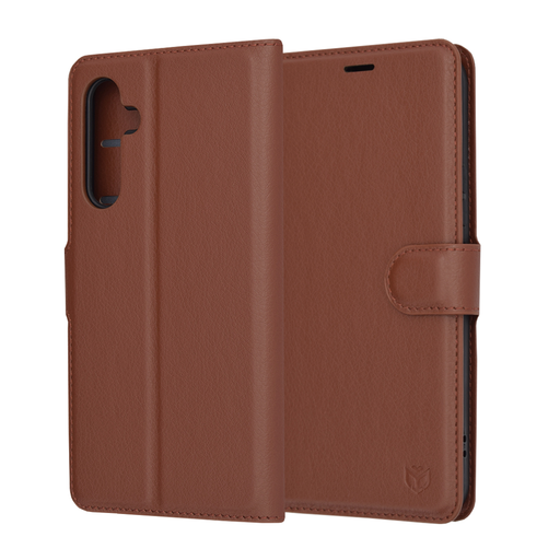 Techsuit - Bőr Folio - Samsung Galaxy A54 - Barna tok Techsuit - Bőr Folio - Samsung Galaxy A54 - Barna tok