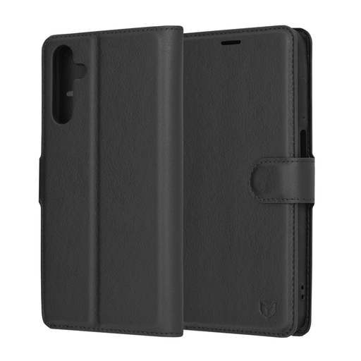 Techsuit - Bőr tok - Samsung Galaxy A15 4G / A15 5G - Fekete Techsuit - Bőr tok - Samsung Galaxy A15 4G / A15 5G - Fekete