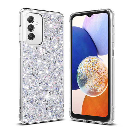 Techsuit - Csillogó Csillám - Samsung Galaxy A14 4G / A14 5G - Fehér tok Techsuit - Csillogó Csillám - Samsung Galaxy A14 4G / A14 5G - Fehér tok