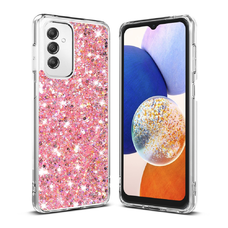  Techsuit - Csillogó Glitter - Samsung Galaxy A14 4G / A14 5G - Rózsaszín tok
