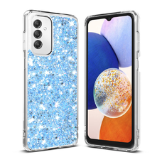  Techsuit - Csillogó Glitter - Samsung Galaxy A14 4G / A14 5G - Kék tok