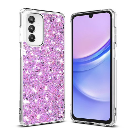  Techsuit - Csillogó Glitter - Samsung Galaxy A15 4G / A15 5G - Magenta tok