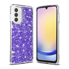  Techsuit - Csillogó Csillámlás - Samsung Galaxy A25 5G - Lila tok