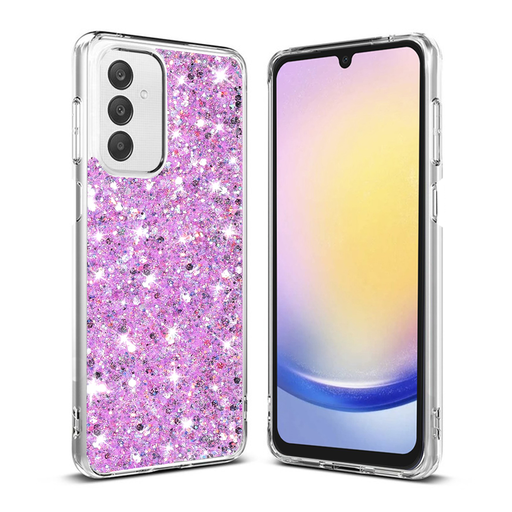  Techsuit - Csillogó Glitter - Samsung Galaxy A25 5G - Magenta tok