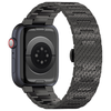  Techsuit - 32mm-es Óraszíj (W052) - Apple Watch 1/2/3/4/5/6/7/8/9/10/SE/SE 2 (38/40/41/42mm) - Fekete - 1. kép