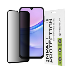  Techsuit - 111D Privacy Full Glue - Samsung Galaxy A15 4G / A15 5G / M15 - Fekete tok