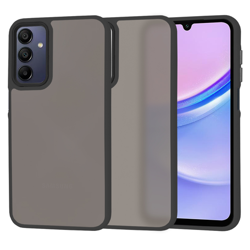 Techsuit - HaloFrost Sorozat - Samsung Galaxy A15 4G / A15 5G - Fekete tok Techsuit - HaloFrost Sorozat - Samsung Galaxy A15 4G / A15 5G - Fekete tok