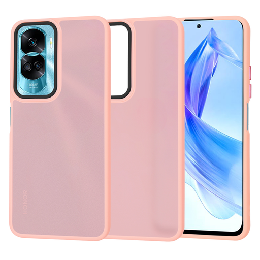 Techsuit - HaloFrost Széria - Honor 90 Lite - Rózsaszín tok Techsuit - HaloFrost Széria - Honor 90 Lite - Rózsaszín tok