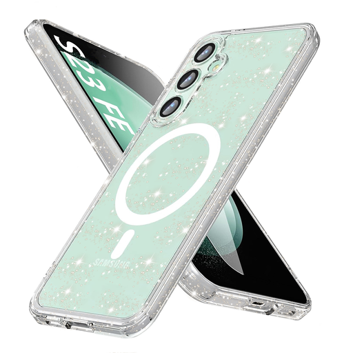 Techsuit - SparkleSkin MagSafe sorozat - Samsung Galaxy S23 FE - Átlátszó tok Techsuit - SparkleSkin MagSafe sorozat - Samsung Galaxy S23 FE - Átlátszó tok