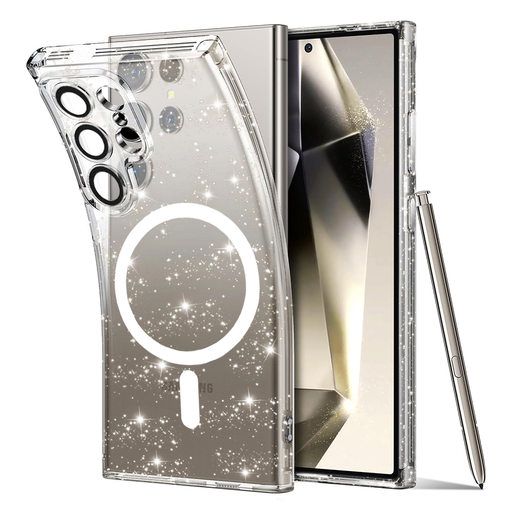 Techsuit - SparkleSkin MagSafe sorozat - Samsung Galaxy S24 Ultra - Átlátszó tok Techsuit - SparkleSkin MagSafe sorozat - Samsung Galaxy S24 Ultra - Átlátszó tok