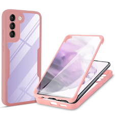  Techsuit - ColorVerse 360 Sorozat + Képernyővédő - Samsung Galaxy S23 - Rózsaszín tok