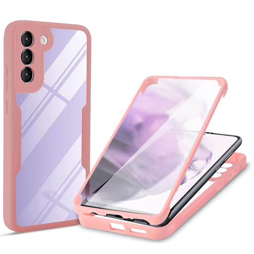 Techsuit - ColorVerse 360 Sorozat + Képernyővédő - Samsung Galaxy S23 - Rózsaszín tok Techsuit - ColorVerse 360 Sorozat + Képernyővédő - Samsung Galaxy S23 - Rózsaszín tok