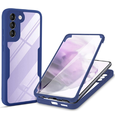  Techsuit - ColorVerse 360 Sorozat + Képernyővédő - Samsung Galaxy S23 - Kék tok