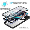  Techsuit - ColorVerse 360 Sorozat + Képernyővédő - Xiaomi Redmi A3 - Kék tok - 2. kép