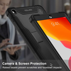 Techsuit - Strapabíró TabShell + Képernyővédő - iPad 10.2 (2019/2020/2021) - Fekete tok - 1. kép