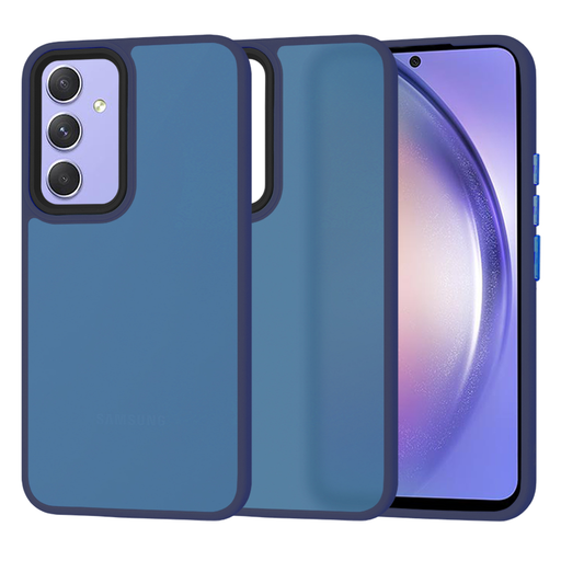 Techsuit - HaloFrost Sorozat - Samsung Galaxy A54 - Mély Kék tok Techsuit - HaloFrost Sorozat - Samsung Galaxy A54 - Mély Kék tok