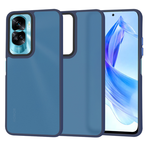 Techsuit - HaloFrost Sorozat - Honor 90 Lite - Mélykék tok Techsuit - HaloFrost Sorozat - Honor 90 Lite - Mélykék tok