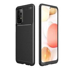  Techsuit - CarbonFiber - Samsung Galaxy A52 4G / A52 5G / A52s 5G - Fekete tok