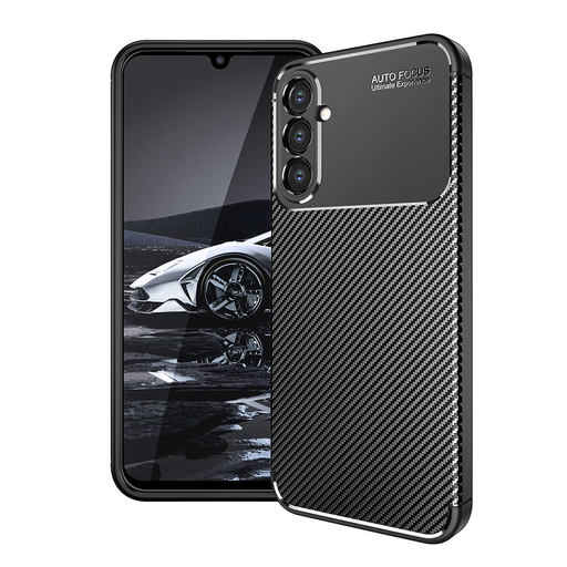Techsuit - Szénszálas - Samsung Galaxy A14 4G / A14 5G - Fekete tok Techsuit - Szénszálas - Samsung Galaxy A14 4G / A14 5G - Fekete tok