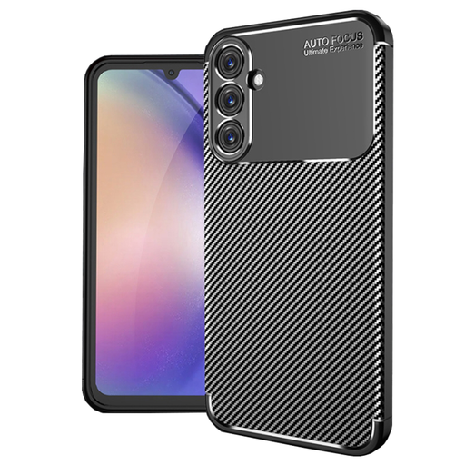 Techsuit - Karbonszálas - Samsung Galaxy A25 5G - Fekete tok Techsuit - Karbonszálas - Samsung Galaxy A25 5G - Fekete tok
