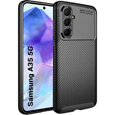  Techsuit - CarbonFiber - Samsung Galaxy A35 5G - Fekete tok