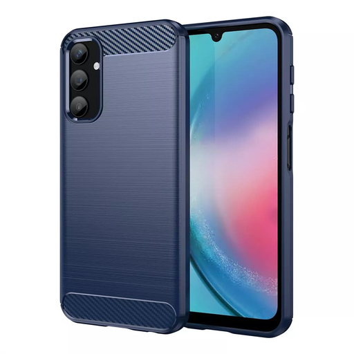 Techsuit - Karbon Szilikon - Samsung Galaxy A34 5G - Kék tok Techsuit - Karbon Szilikon - Samsung Galaxy A34 5G - Kék tok