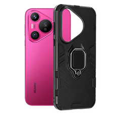 Techsuit - Silikónový Štít - Huawei Pura 70 - Čierne puzdro Techsuit - Silikónový Štít - Huawei Pura 70 - Čierne puzdro