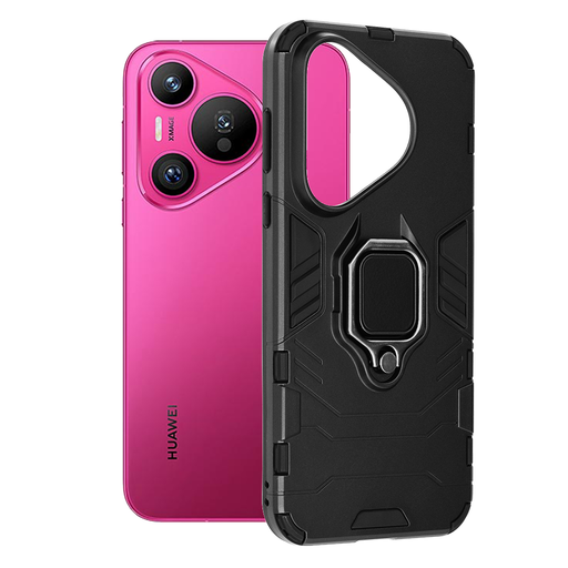 Techsuit - Szilikon Pajzs - Huawei Pura 70 - Fekete tok Techsuit - Szilikon Pajzs - Huawei Pura 70 - Fekete tok
