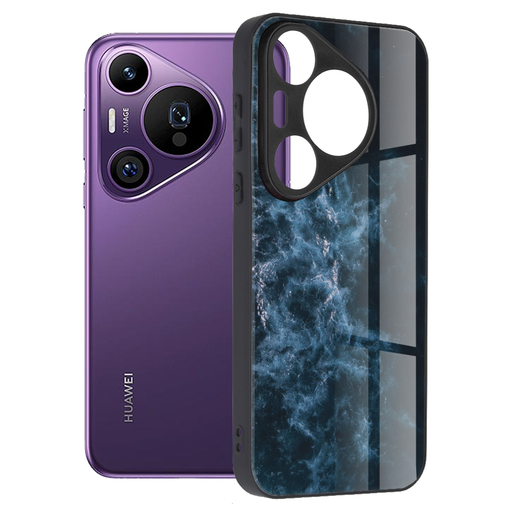  Techsuit - Glaze Sorozat - Huawei Pura 70 Pro - Kék Nebula tok