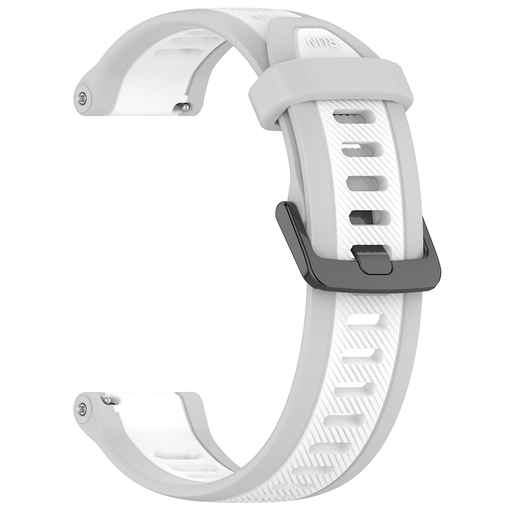  Techsuit - 20mm-es óraszíj (W053) - Samsung Galaxy Watch 4/5/Active 2, Huawei Watch GT 3 (42mm)/GT 3 Pro (43mm) - Fehér