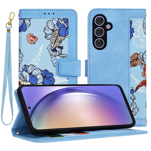 Techsuit - FlipCraft - Samsung Galaxy A54 - Életteli Kék tok Techsuit - FlipCraft - Samsung Galaxy A54 - Életteli Kék tok